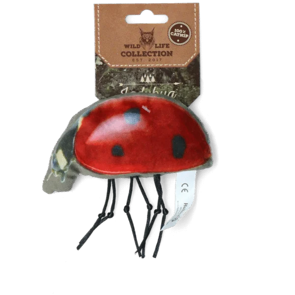 Zabawka dla kota w kształcie biedronki z kocimiętką – Wild Life Collection Cat Lieveheersbeestje