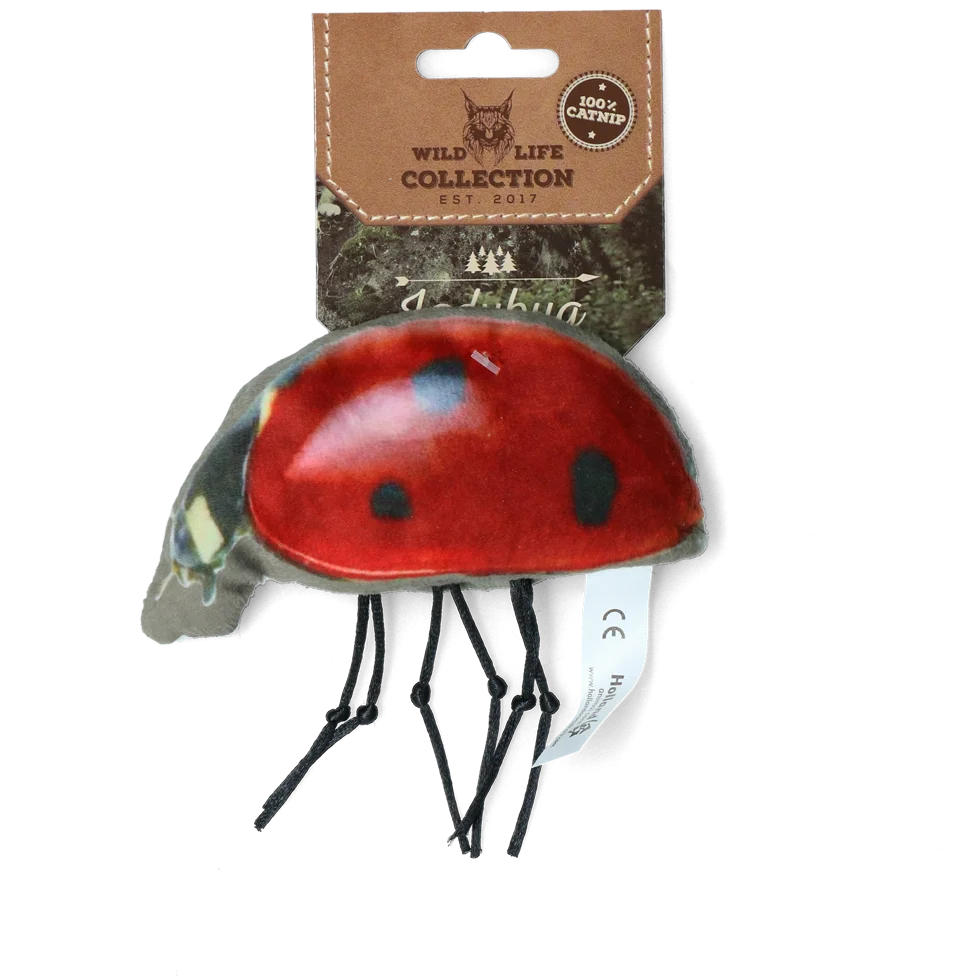 Zabawka dla kota w kształcie biedronki z kocimiętką – Wild Life Collection Cat Lieveheersbeestje - obrazek 1