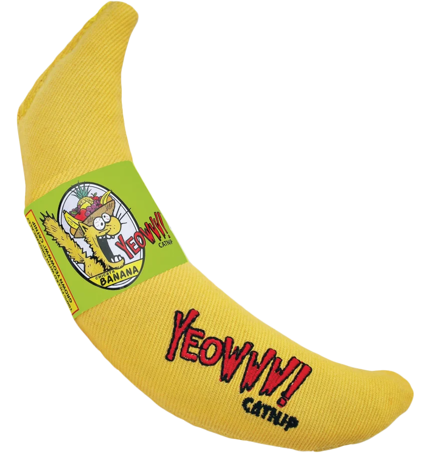 Zabawka dla kota w kształcie banana z kocimiętką, 17,7 cm – Yeowww! Chicata Banana - obrazek 1