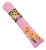 Zabawka w kształcie cygara dla kotów z kocimiętką, różowa, 18 cm – Yeowww! Cigar