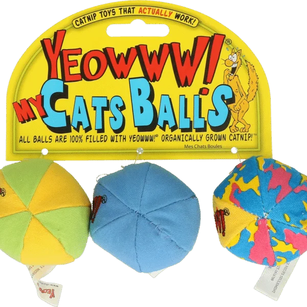 Piłeczki dla kotów z kocimiętką – Yeowww! My Cats Balls