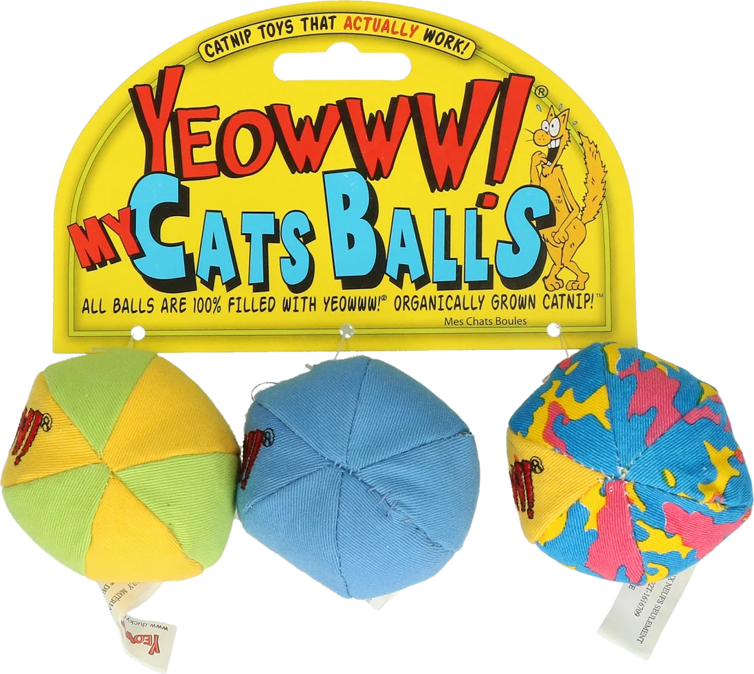 Piłeczki dla kotów z kocimiętką – Yeowww! My Cats Balls - obrazek 1