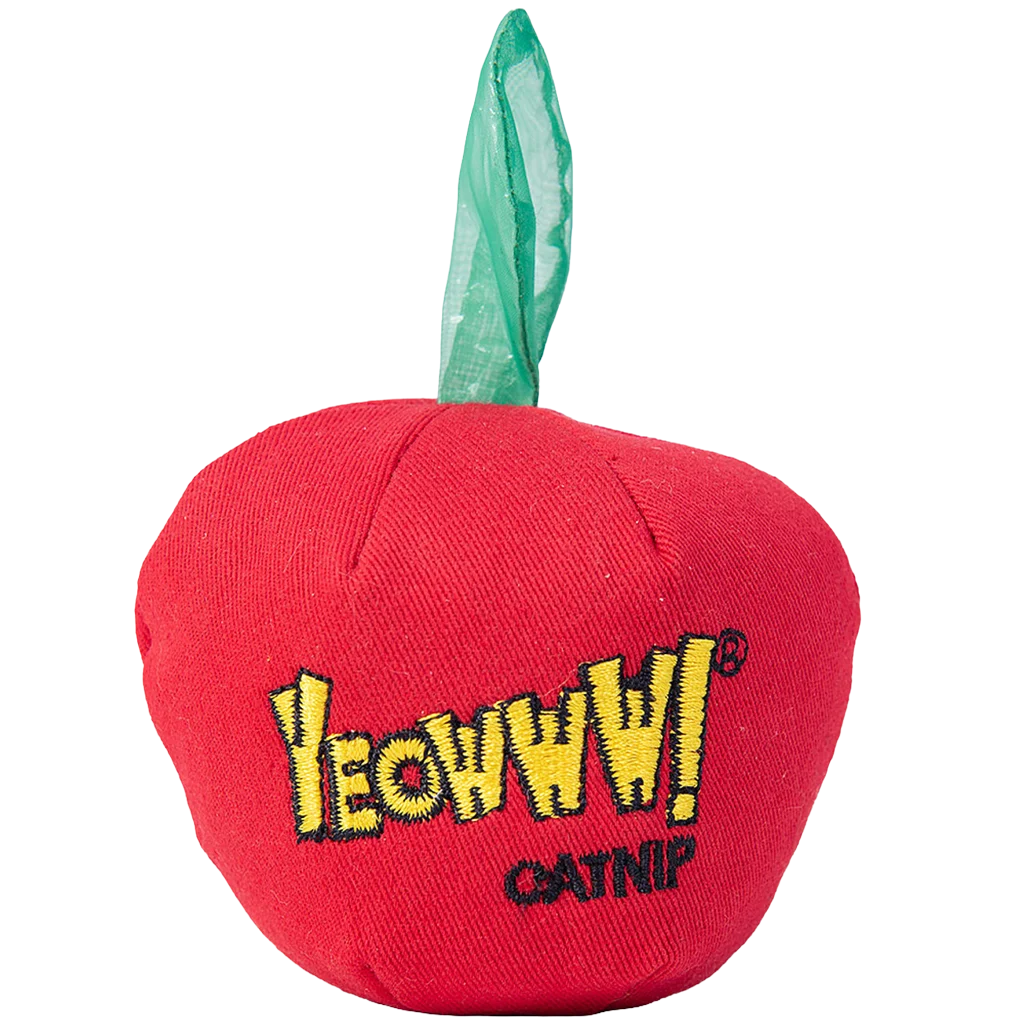 Zabawka dla kota w kształcie jabłka z kocimiętką, 7,6 cm – Yeowww! Apple - obrazek 1