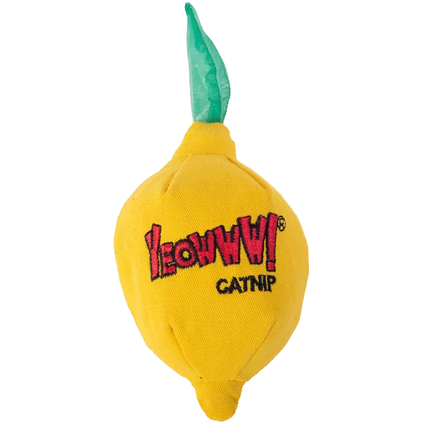 Zabawka dla kota Cytryna z kocimiętką, 7,6 cm – Yeowww! Sour Pusss! Lemon