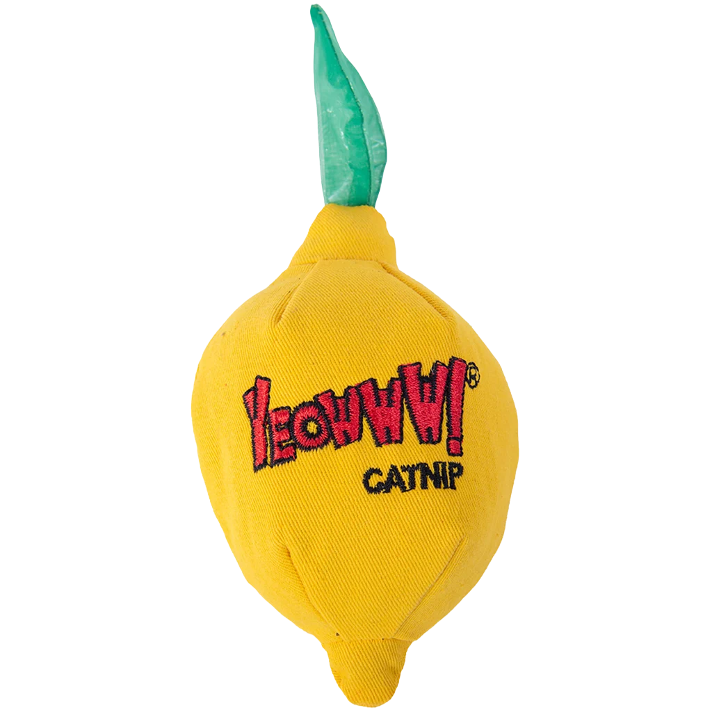Zabawka dla kota Cytryna z kocimiętką, 7,6 cm – Yeowww! Sour Pusss! Lemon - obrazek 1