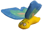 Zabawka dla kota w kształcie motyla z kocimiętką i szeleszczącymi skrzydełkami, 13 x 6 cm, niebieska – Yeowww! Butterfly