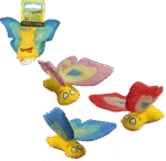 Zabawka dla kota w kształcie motyla z kocimiętką i szeleszczącymi skrzydełkami, 13 x 6 cm, niebieska – Yeowww! Butterfly - obrazek 3