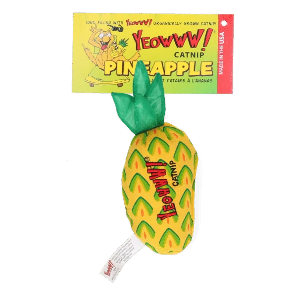Zabawka dla kota Ananas z kocimiętką, 17,7 cm – Yeowww! Pineapple