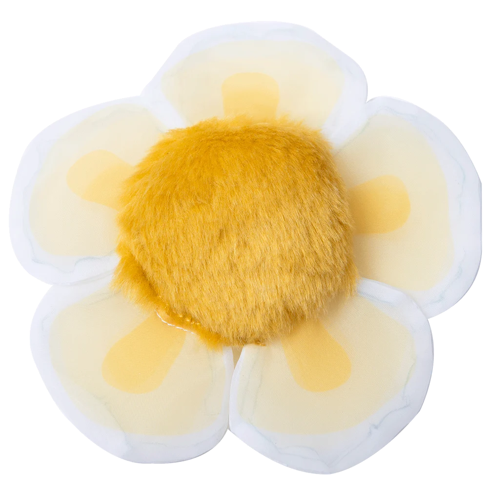 Kwiatowa zabawka dla kota z kocimiętką i szeleszczącymi płatkami, biała – Yeowww! Daisy's Flower Tops - obrazek 2