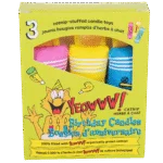 Zabawki dla kota w kształcie urodzinowych świeczek z kocimiętką, 3 sztuki – Yeowww! Birthday Candles - obrazek 2