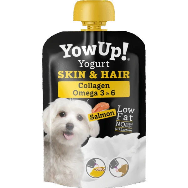 Suplement jogurtowy dla psów z łososiem i olejem rybnym – YowUp! Yogurt Dogs Skin & Hair Salmon