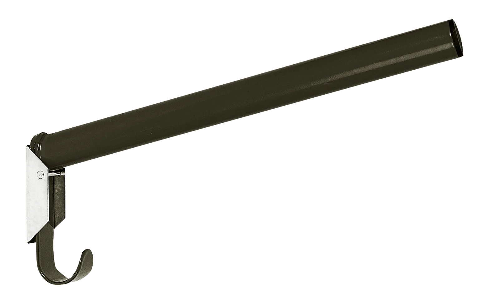 Składany wieszak na siodło z hakiem na ogłowie, 44 cm, czarny - obrazek 1