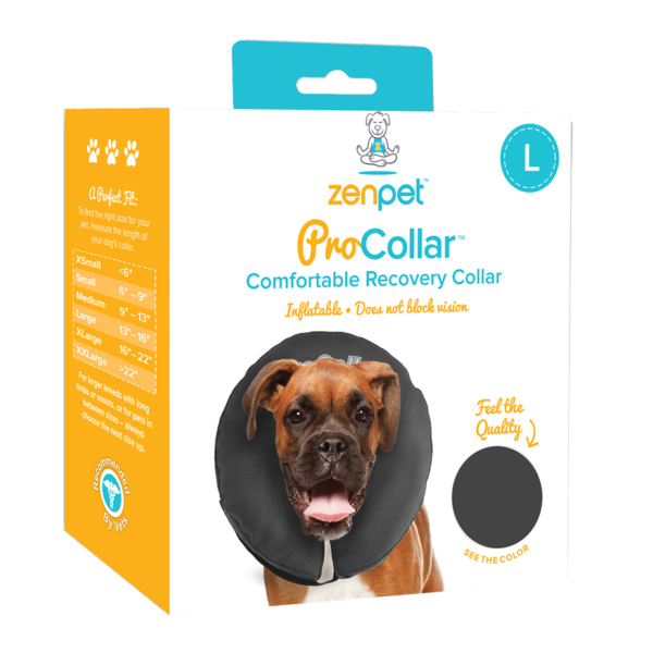 Kołnierz ochronny dla psów L, zmywalny, 33 do 40,6 cm – Zenpet ProCollar