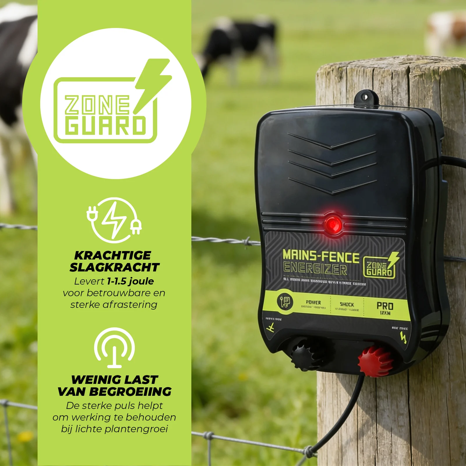 Elektryzator sieciowy – ZoneGuard Energizer Pro 12 km - obrazek 3