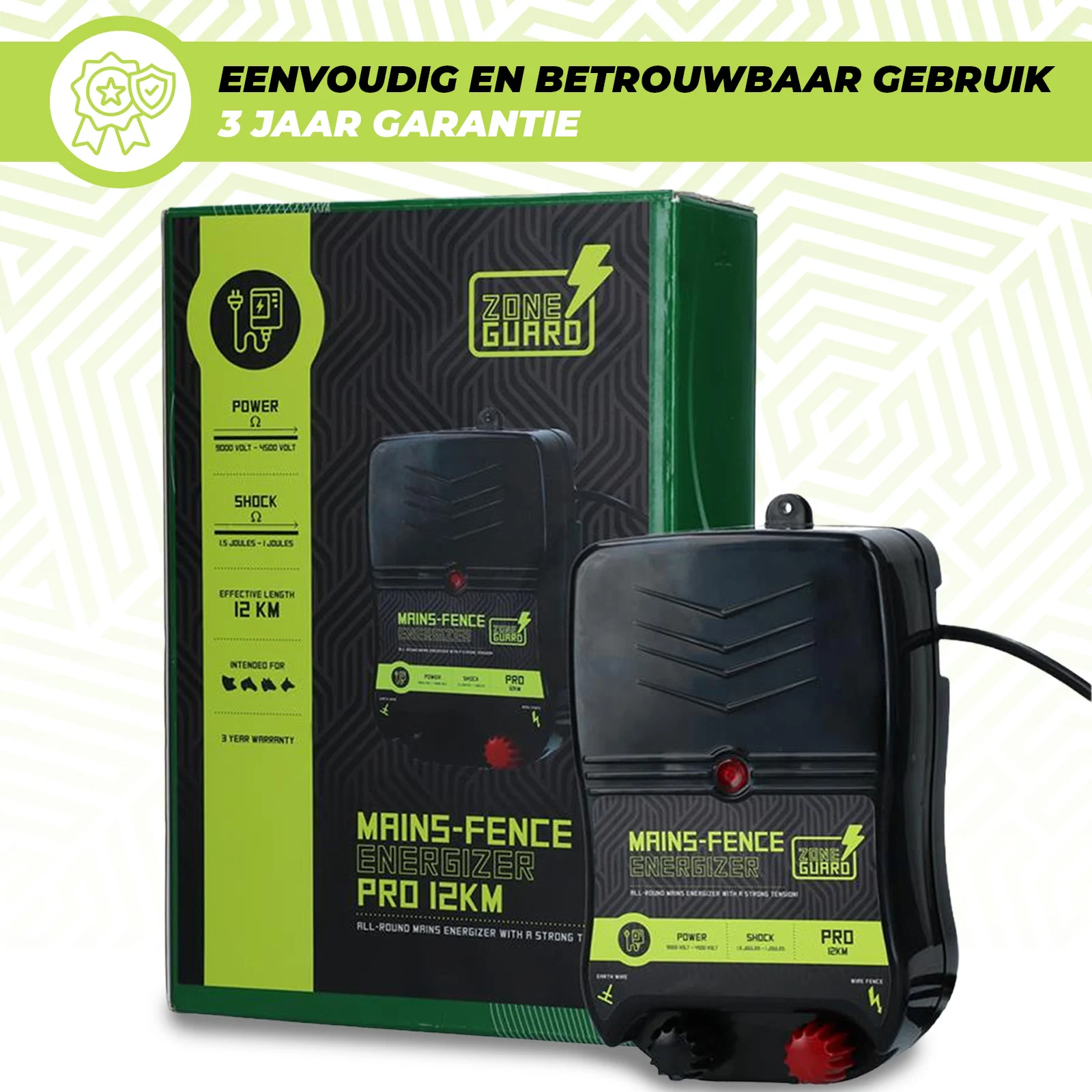 Elektryzator sieciowy – ZoneGuard Energizer Pro 12 km - obrazek 5