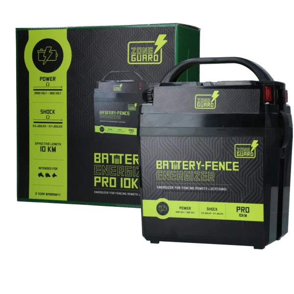 Elektryzator ogrodzenia elektrycznego na baterię 9 V – ZoneGuard Battery Energizer Pro 10 km