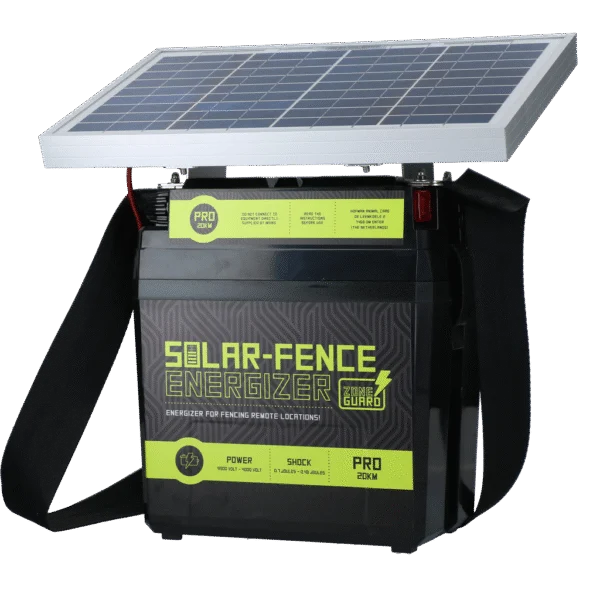 Elektryzator do ogrodzeń elektrycznych zasilany energią słoneczną – ZoneGuard Solar-Fence Energizer Pro 20 km