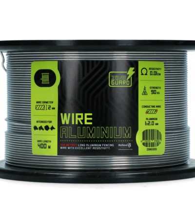 Drut do ogrodzenia elektrycznego z aluminium, 2 mm, 400 m – ZoneGuard Basic