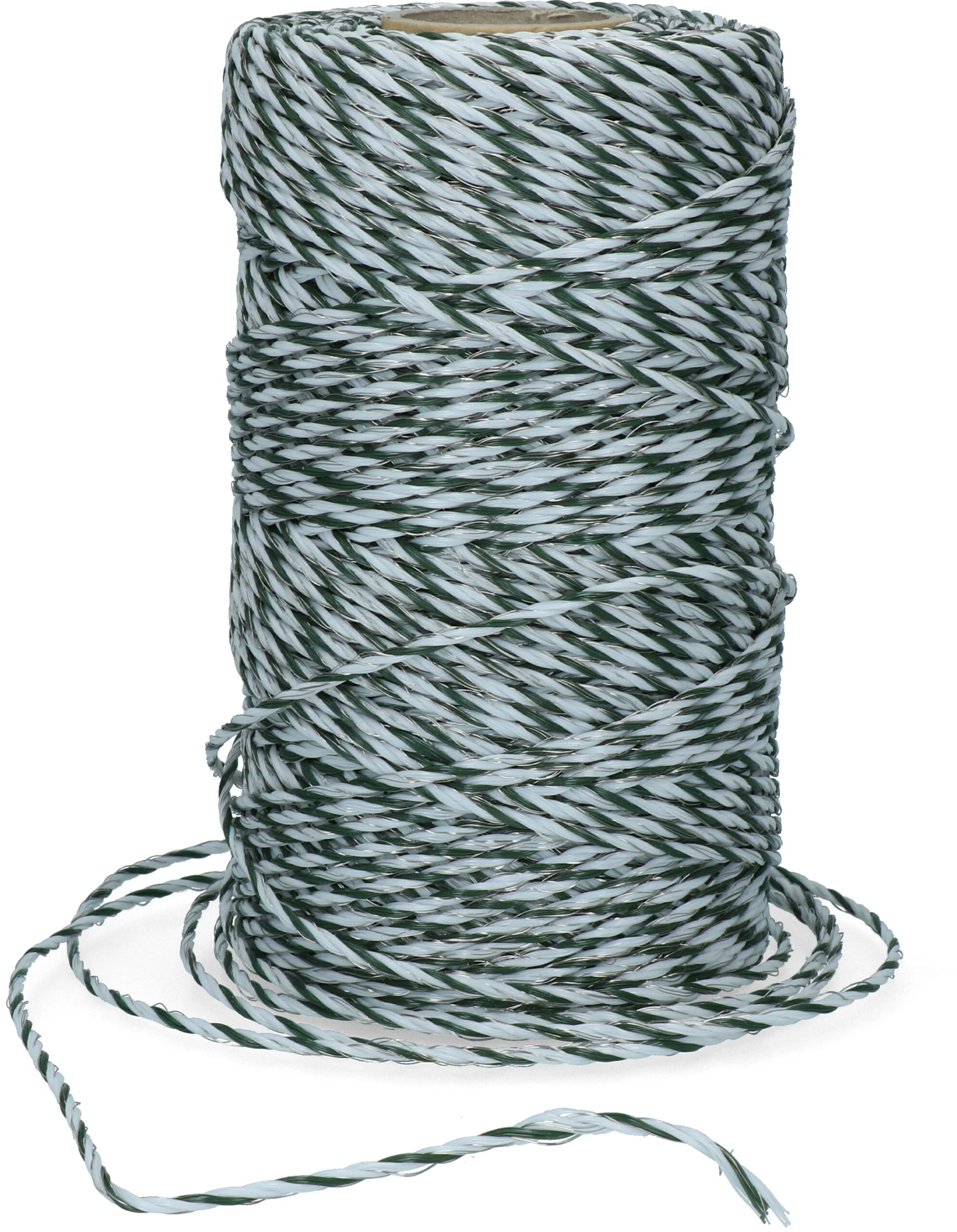 Przewód ogrodzeniowy 3 mm, biały z ciemnozielonym, 200 m – ZoneGuard Basic - obrazek 2