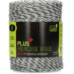 Drut do ogrodzenia elektrycznego 3 mm, biały z ciemnozielonym, 400 m – ZoneGuard Plus