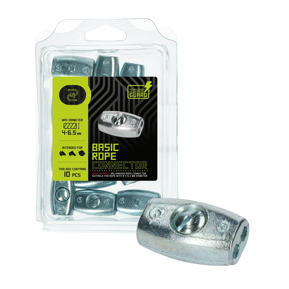 Łącznik do linki elektrycznej 4 do 6,5 mm, 10 sztuk – ZoneGuard Basic - obrazek 1