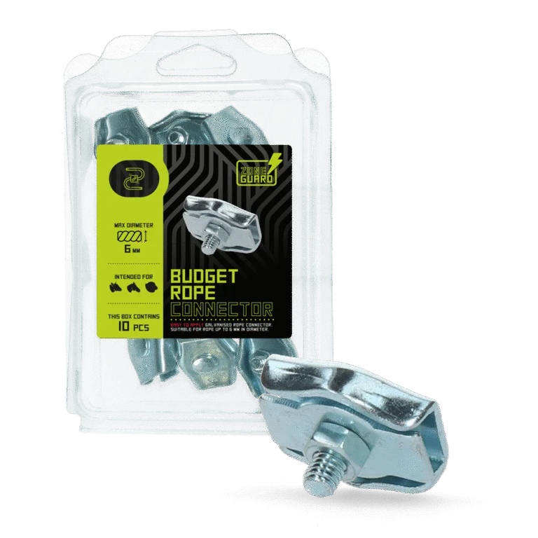 Złączka do elektrycznej linki o średnicy 6 mm, 10 sztuk – ZoneGuard Budget