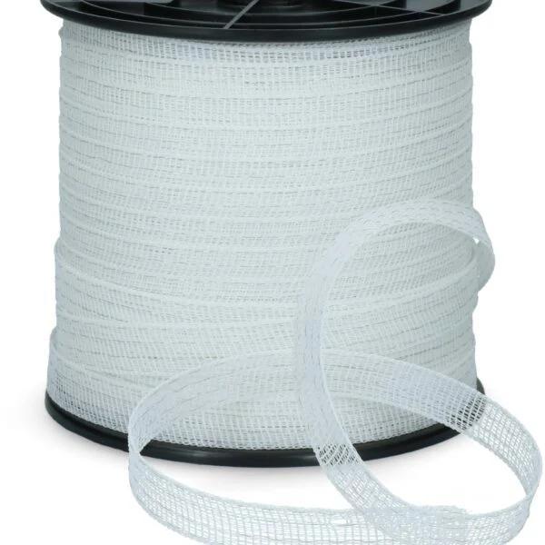 Taśma elektryczna 20 mm, biała, 4 przewody ze stali nierdzewnej, 200 m – ZoneGuard Basic
