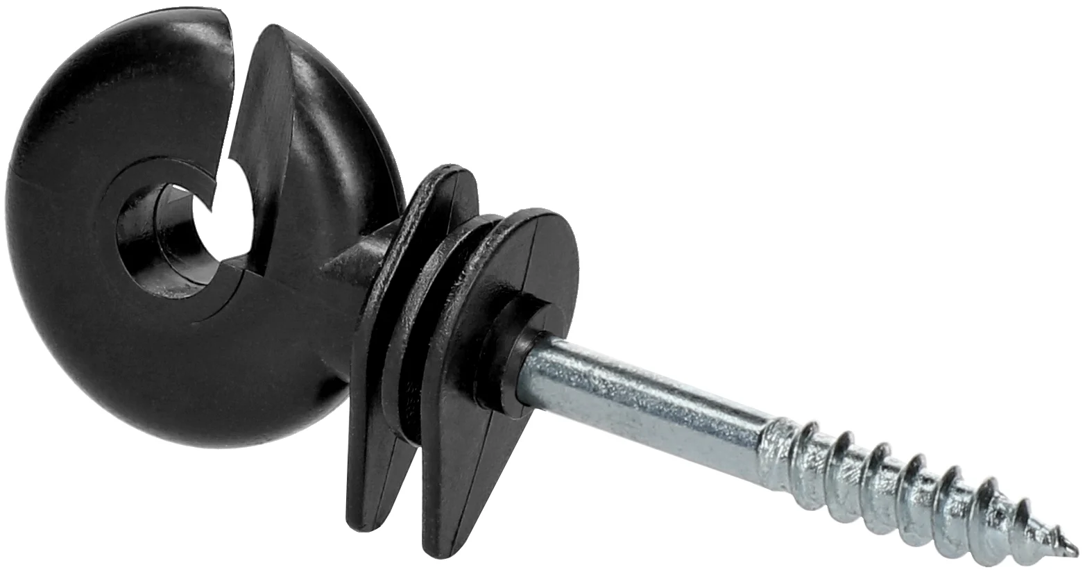 Izolator pierścieniowy z przelotowym rdzeniem, czarny, 25 sztuk – ZoneGuard Strong - obrazek 1