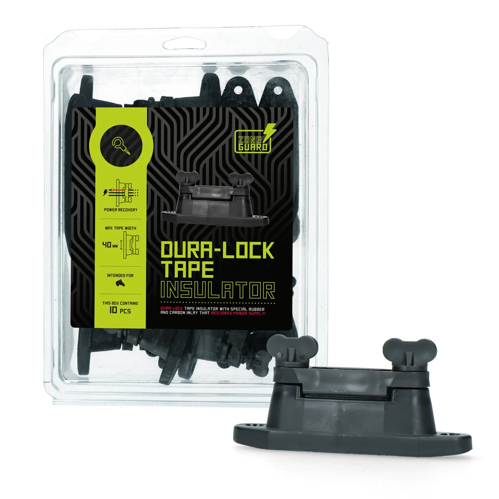 Izolator do taśmy o szerokości 40 mm z gumową i węglową wkładką, 10 sztuk – ZoneGuard Dura-Lock - obrazek 2