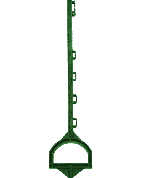 Słupek do wbijania z podnóżkiem, 115 cm, zielony – ZoneGuard
