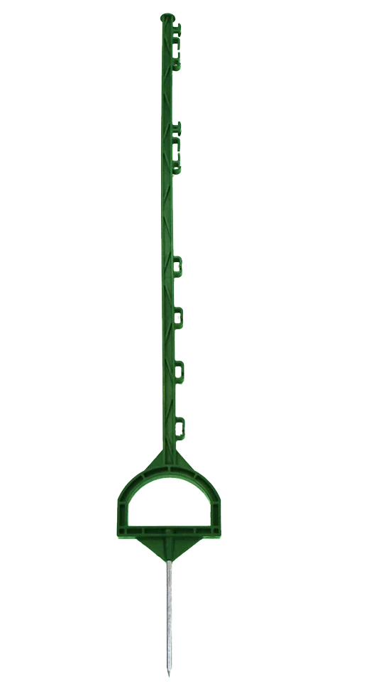 Słupek do wbijania z podnóżkiem, 115 cm, zielony – ZoneGuard - obrazek 1