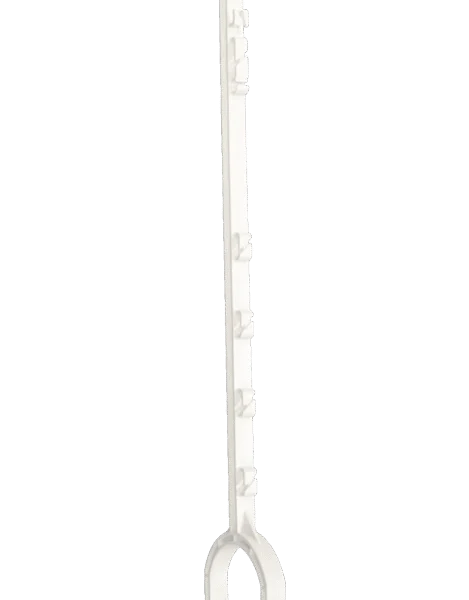 Palik wbijany stopą ze strzemieniem, 115 cm, biały – ZoneGuard