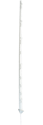 Plastikowy słupek wejściowy, 150 cm, biały – ZoneGuard