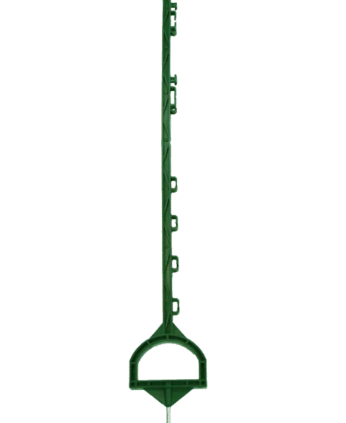 Słupek do wbijania z podnóżkiem, 155 cm, zielony – ZoneGuard