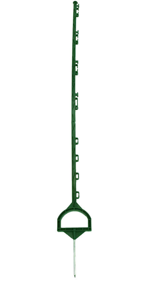 Słupek do wbijania z podnóżkiem, 155 cm, zielony – ZoneGuard - obrazek 1