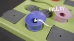 Układanka dla psa na karmę i przysmaki z antypoślizgowymi nóżkami – Eat Slow Live Longer Puzzle Rectangle - obrazek 2