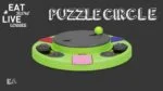 Łamigłówka dla psa na karmę i przysmaki z antypoślizgowymi nóżkami – Eat Slow Live Longer Puzzle Circle - obrazek 2