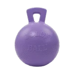 Pływająca piłka dla psa, jasnofioletowa S (10 cm) – Jolly Pets Tug-n-Toss - obrazek 2