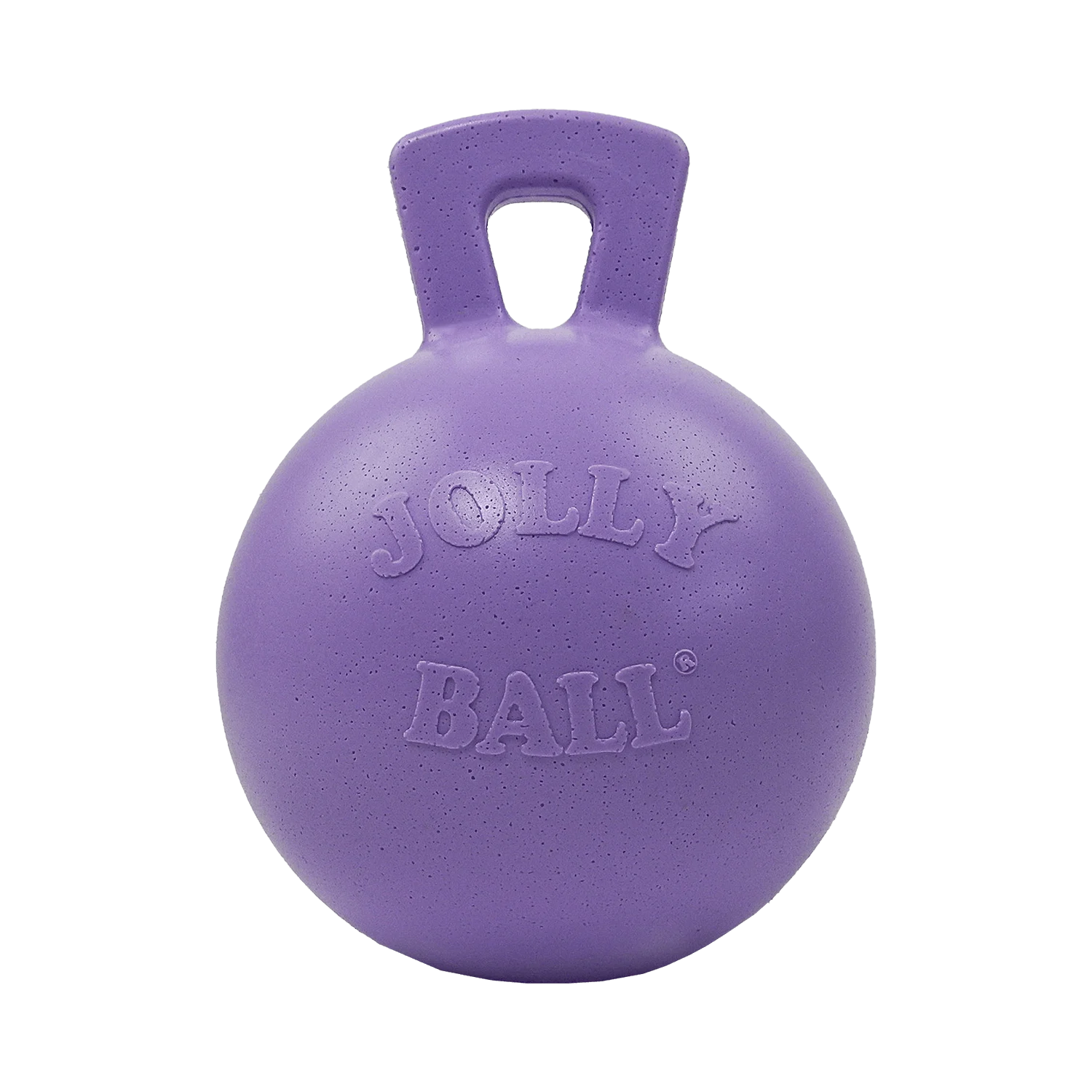Pływająca piłka dla psa jasnofioletowa L (20 cm) – Jolly Pets Tug-n-Toss - obrazek 2