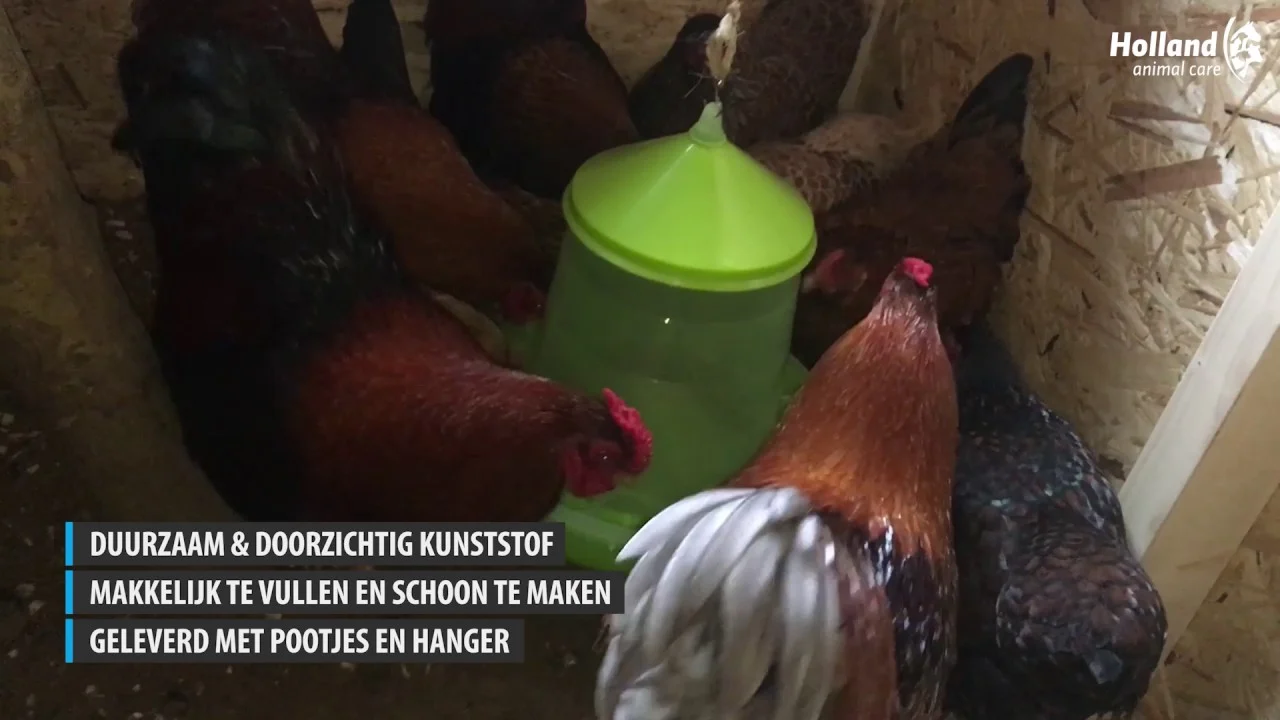 Karmnik wieżowy dla drobiu na nóżkach, limonkowozielony, 4 kg – Gaun - obrazek 3
