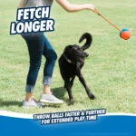 Piłka dla psa ze sznurkiem i uchwytem, pływająca, ø 13 cm – Chuckit! Rope Fetch - obrazek 6