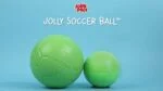 Piłka do aportowania dla psa, pomarańczowo biała, 15 cm – Jolly Pets Jolly Soccer Ball - obrazek 3